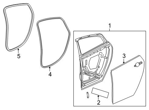 2017 Chevy Volt Rear Door Diagram