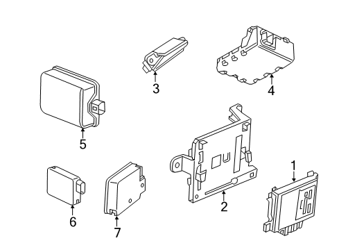 2019 Cadillac XTS Electrical Components Diagram