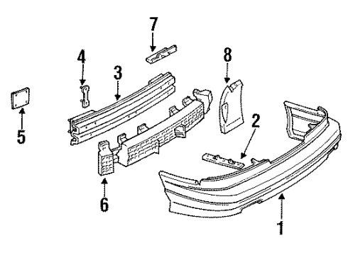 1994 Chevy Lumina Rear Bumper Diagram