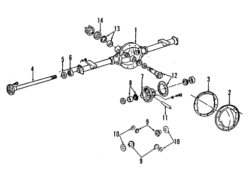 1993 Chevy K2500 Suburban Slip Yoke Diagram for 7848635