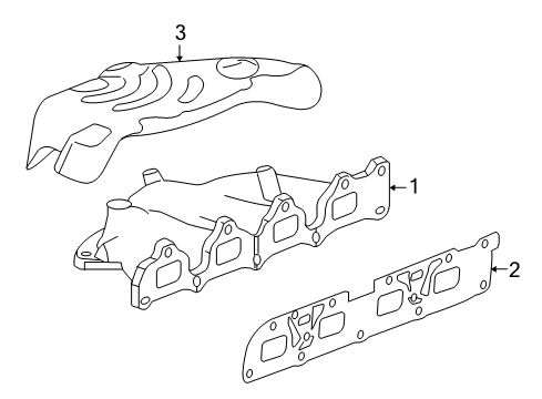 2016 GMC Terrain Exhaust Manifold Diagram for 12672285