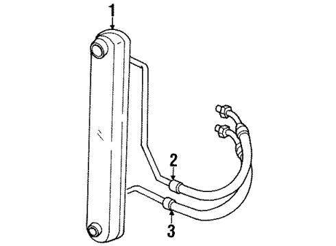 1997 Oldsmobile Achieva Cooler Line, Lower Diagram for 22651565
