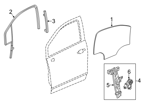 2022 Chevy Trax Front Door Diagram