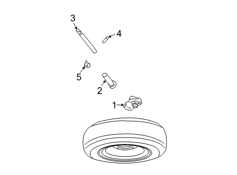 2017 Chevy Express 2500 Spare Tire Carrier Diagram