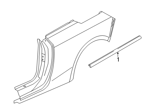 2017 Buick Cascada Exterior Trim - Quarter Panel Diagram