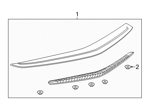 2013 Cadillac ATS Rear Spoiler Diagram