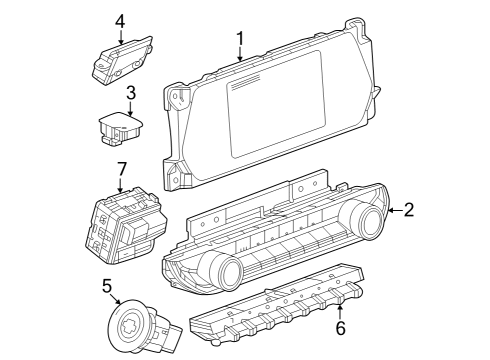 2023 Chevy Colorado Heater Control Diagram for 87830109