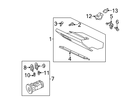 2005 Chevy Monte Carlo Glove Box Diagram