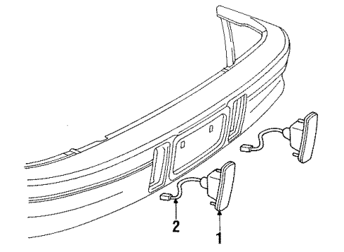 1993 Saturn SC1 Backup Lamps Diagram