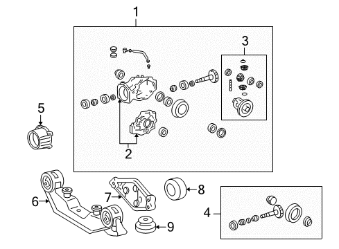 2004 Pontiac Vibe Front Extension Diagram for 88973020
