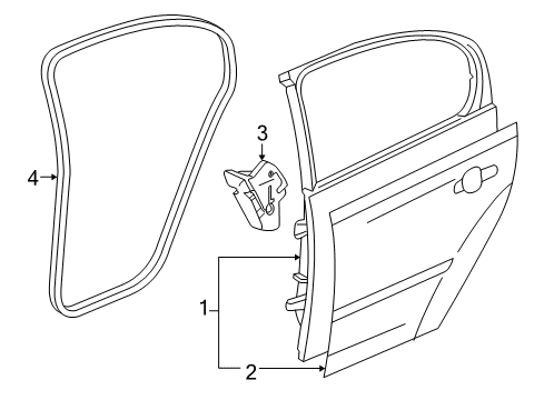 2005 Chevy Cobalt Rear Door Diagram