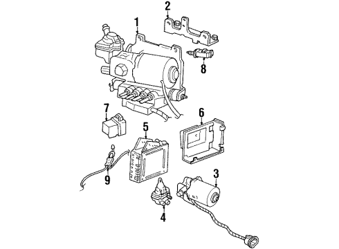 1992 Pontiac Bonneville Blower Motor & Fan Diagram