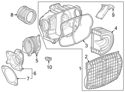 2023 Chevy Corvette Air Cleaner Diagram