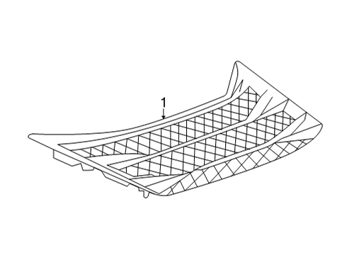 2022 Chevy Corvette Exterior Trim - Engine Lid Diagram