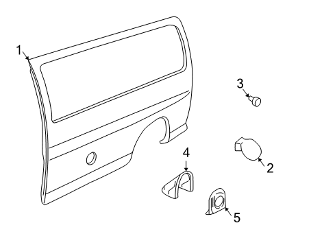 1999 Chevy Express 3500 Body Side Panel Diagram