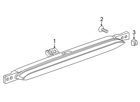 2024 Chevy Trailblazer High Mount Lamps Diagram
