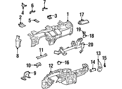 2001 Oldsmobile Aurora Anti-Theft Components Diagram