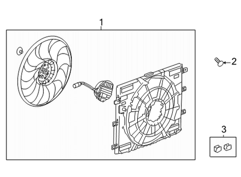 2021 Buick Envision Cooling System, Radiator, Water Pump, Cooling Fan Diagram