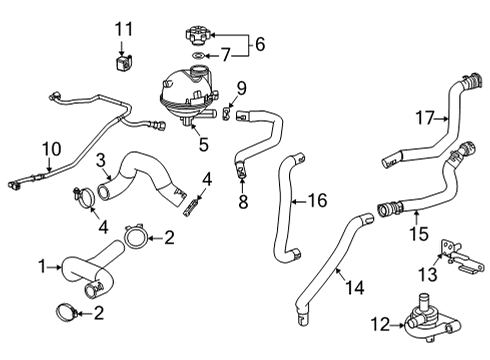 2024 Chevy Trailblazer Hoses, Lines & Pipes Diagram