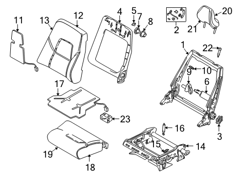 Nut, Steering Knuckle Upper And Lower Control Arm Diagram for 9442947