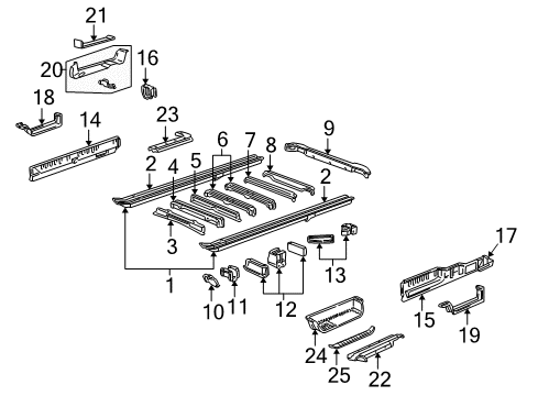 1985 Chevy Astro Inner Panel Assembly Extension, Driver Side Diagram for 15969701