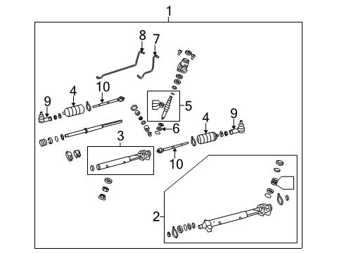 2004 Pontiac GTO P/S Pump & Hoses, Steering Gear & Linkage Diagram 2 - Thumbnail