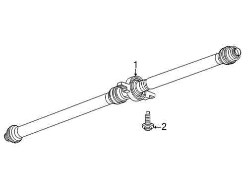 2024 Chevy Trailblazer Drive Shaft - Rear Diagram