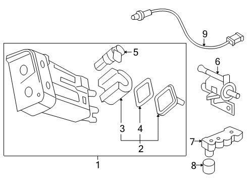 2005 Chevy Cobalt Emission Components Diagram