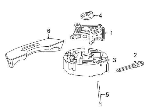 2021 Chevy Malibu Jack & Components Diagram