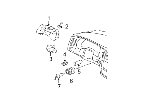 2005 Chevy Monte Carlo Cluster & Switches Diagram
