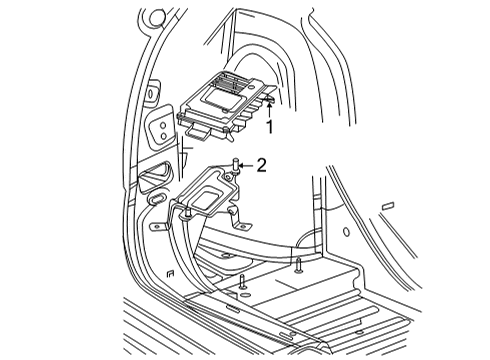 2022 Cadillac XT5 Electrical Components Diagram