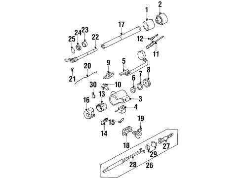 1993 GMC K1500 Back-Up Switch Diagram for 14014559