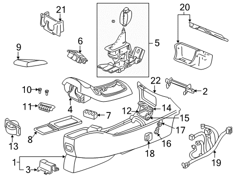 2004 Buick Regal Center Console Diagram