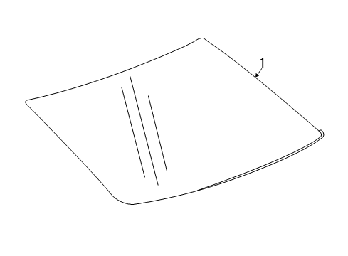 2018 Cadillac CT6 Back Glass Diagram