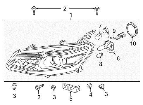 2017 Chevy Malibu Headlamps Diagram