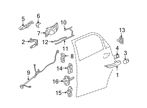 2005 Chevy Equinox Lift Gate Diagram