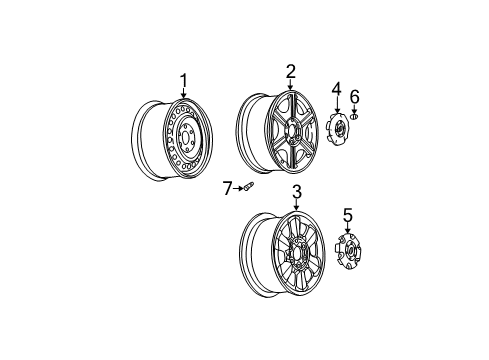 2004 Oldsmobile Bravada Wheels Diagram