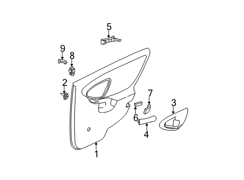 2002 Chevy Malibu Rear Door Diagram
