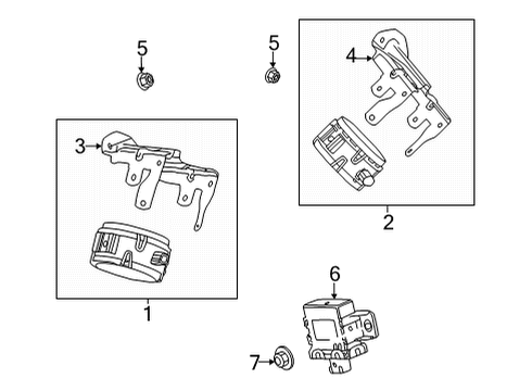 2023 GMC Hummer EV Pickup Parking Aid Diagram