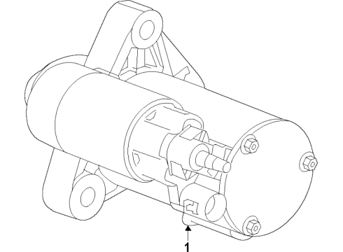 2017 Cadillac CTS Starter Diagram