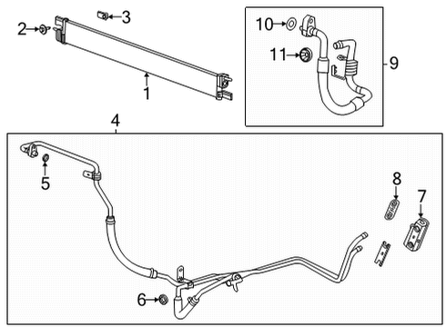 2021 Chevy Silverado 2500 HD Trans Oil Cooler Diagram