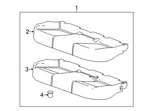 2020 Chevy Impala Rear Seat Components Diagram