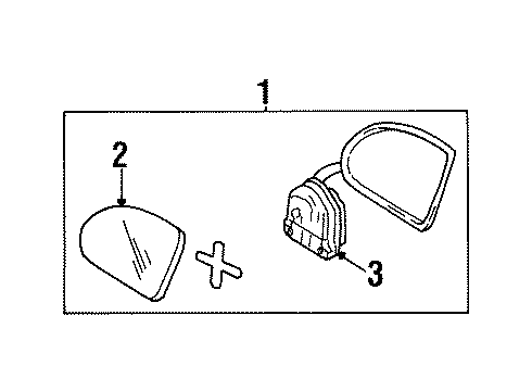 2000 Oldsmobile Silhouette Outside Mirrors Diagram