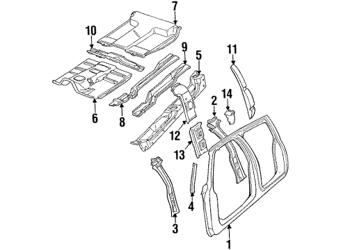 1994 GMC C3500 Uniside Diagram