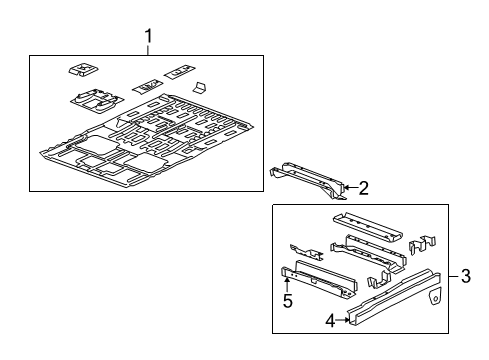 2006 Chevy Uplander Front Support Diagram for 15177113