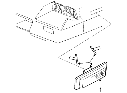 1987 Chevy Camaro Side Marker Lamps Diagram