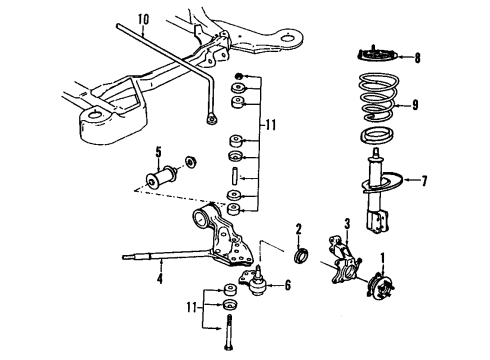 1990 Cadillac Allante Front Brakes Diagram