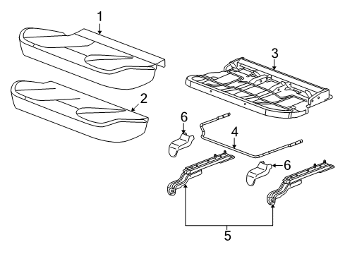 2017 Chevy Equinox Rear Seat Components Diagram