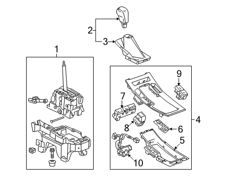 2012 Buick LaCrosse Center Console Diagram