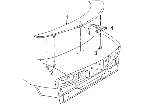 2004 Pontiac Sunfire Rear Spoiler Diagram